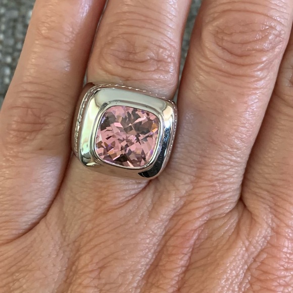 ✨Host Pick✨ Sterling Silver pink colored CZ ring sz 6 - Picture 4 of 4